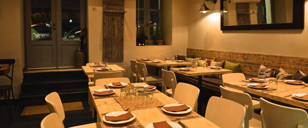 The dining room of the restaurant